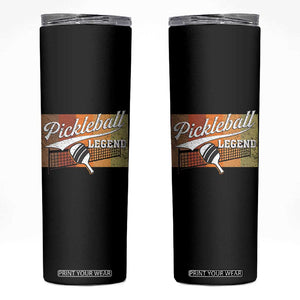 Funny Pickleball Legend Skinny Tumbler Pickleball Player Retro Sport Lover TS11 Black Print Your Wear