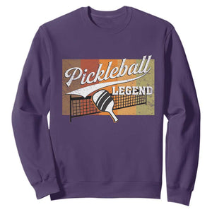 Funny Pickleball Legend Sweatshirt Pickleball Player Retro Sport Lover TS11 Purple Print Your Wear