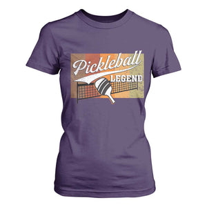 Funny Pickleball Legend T Shirt For Women Pickleball Player Retro Sport Lover TS11 Purple Print Your Wear