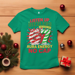 Funny Christmas 67 Meme T Shirt Listen Up Rizzlers This Sigma Has 67 Aura Energy No Cap TS11 Irish Green Print Your Wear