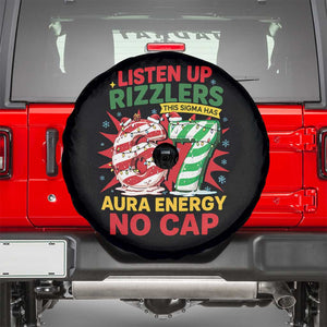 Funny Christmas 67 Meme Spare Tire Cover Listen Up Rizzlers This Sigma Has 67 Aura Energy No Cap TS11 Black Print Your Wear