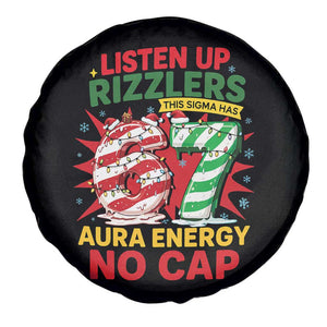 Funny Christmas 67 Meme Spare Tire Cover Listen Up Rizzlers This Sigma Has 67 Aura Energy No Cap TS11 Print Your Wear