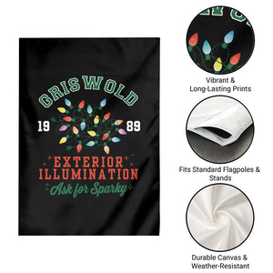 Funny Christmas Griswold Exterior Illumination Garden Flag Ask For Sparky Xmas Movie TS11 Print Your Wear