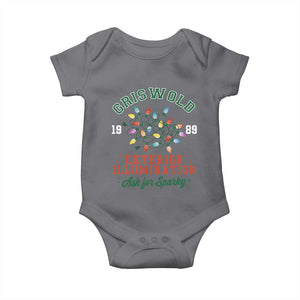 Funny Christmas Griswold Exterior Illumination Baby Onesie Ask For Sparky Xmas Movie TS11 Charcoal Print Your Wear
