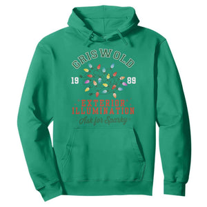 Funny Christmas Griswold Exterior Illumination Hoodie Ask For Sparky Xmas Movie TS11 Irish Green Print Your Wear