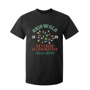 Funny Christmas Griswold Exterior Illumination T Shirt For Kid Ask For Sparky Xmas Movie TS11 Black Print Your Wear