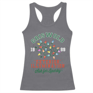 Funny Christmas Griswold Exterior Illumination Racerback Tank Top Ask For Sparky Xmas Movie TS11 Charcoal Print Your Wear