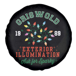 Funny Christmas Griswold Exterior Illumination Spare Tire Cover Ask For Sparky Xmas Movie TS11 Print Your Wear