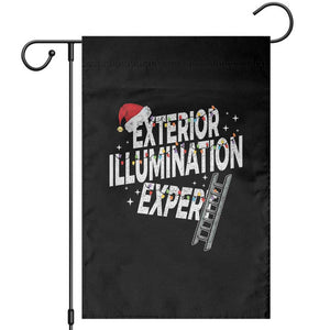 Funny Christmas Exterior Illumination Expert Garden Flag Xmas Lights Decorator TS11 Black Print Your Wear