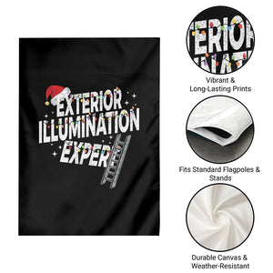 Funny Christmas Exterior Illumination Expert Garden Flag Xmas Lights Decorator TS11 Print Your Wear