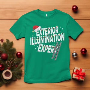Funny Christmas Exterior Illumination Expert T Shirt Xmas Lights Decorator TS11 Irish Green Print Your Wear