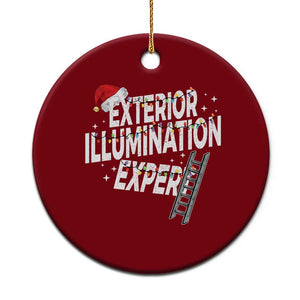 Funny Christmas Exterior Illumination Expert Ceramic Ornament Xmas Lights Decorator TS11 1pc Red Print Your Wear