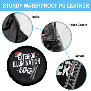 Funny Christmas Exterior Illumination Expert Spare Tire Cover Xmas Lights Decorator TS11 Print Your Wear
