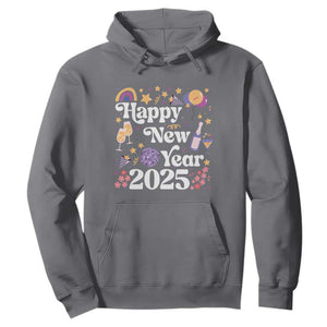 Happy New Year 2025 Hoodie Cute New Year's Eve Party TS11 Charcoal Print Your Wear