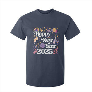 Happy New Year 2025 T Shirt For Kid Cute New Year's Eve Party TS11 Navy Print Your Wear