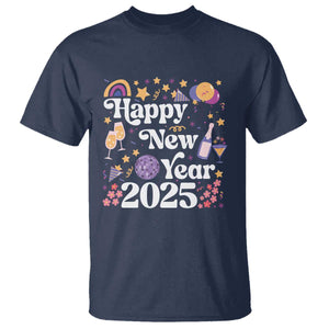 Happy New Year 2025 T Shirt Cute New Year's Eve Party TS11 Navy Print Your Wear