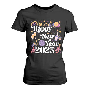 Happy New Year 2025 T Shirt For Women Cute New Year's Eve Party TS11 Black Print Your Wear