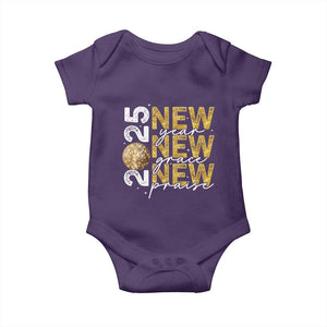New Year New Grace New Praise 2025 Baby Onesie TS11 Purple Print Your Wear