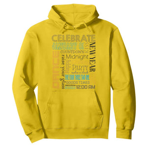 Happy New Year 2025 Hoodie New Year's Eve Activities TS11 Daisy Print Your Wear