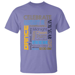 Happy New Year 2025 T Shirt New Year's Eve Activities TS11 Violet Print Your Wear