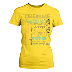 Happy New Year 2025 T Shirt For Women New Year's Eve Activities TS11 Daisy Print Your Wear