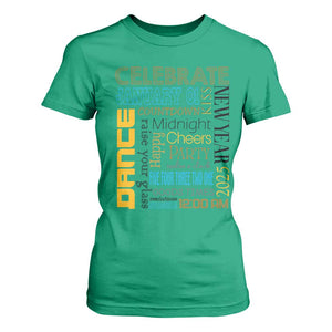 Happy New Year 2025 T Shirt For Women New Year's Eve Activities TS11 Irish Green Print Your Wear