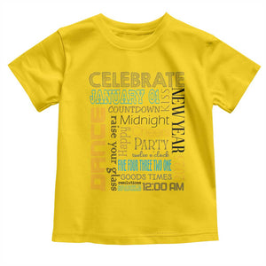 Happy New Year 2025 Toddler T Shirt New Year's Eve Activities TS11 Daisy Print Your Wear