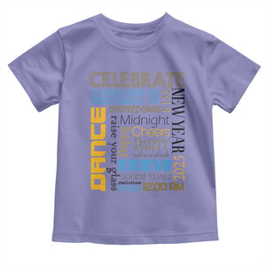 Happy New Year 2025 Toddler T Shirt New Year's Eve Activities TS11 Violet Print Your Wear