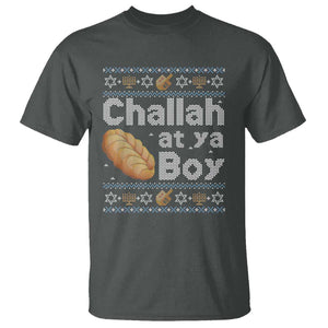 Funny Hanukkah T Shirt Challah At Ya Boy Jewish Holiday TS11 Dark Heather Print Your Wear