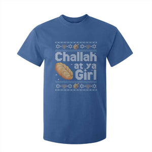 Funny Hanukkah T Shirt For Kid Challah At Ya Girl Jewish Holiday TS11 Royal Blue Print Your Wear
