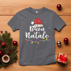 Funny Buon Natale T Shirt Italian Christmas Italy Pride Santa Hat TS11 Charcoal Print Your Wear