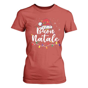 Funny Buon Natale T Shirt For Women Italian Christmas Italy Pride Santa Hat TS11 Red Print Your Wear