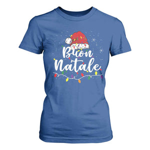 Funny Buon Natale T Shirt For Women Italian Christmas Italy Pride Santa Hat TS11 Royal Blue Print Your Wear