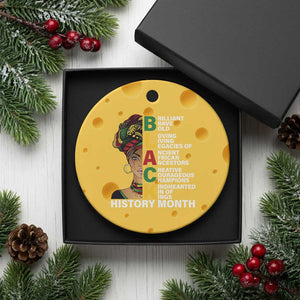 Black History Month Brilliant Brave Bold Ceramic Ornament African American Pride TS11 1pc Yellow Cheese Print Your Wear