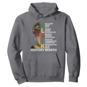 Black History Month Brilliant Brave Bold Hoodie African American Pride TS11 Charcoal Print Your Wear