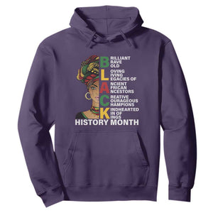 Black History Month Brilliant Brave Bold Hoodie African American Pride TS11 Purple Print Your Wear