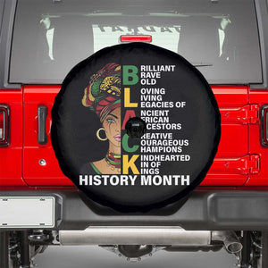 Black History Month Brilliant Brave Bold Spare Tire Cover African American Pride TS11 Black Print Your Wear