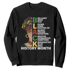 Black History Month Brilliant Brave Bold Sweatshirt African American Pride TS11 Black Print Your Wear