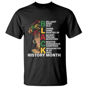 Black History Month Brilliant Brave Bold T Shirt African American Pride TS11 Black Print Your Wear