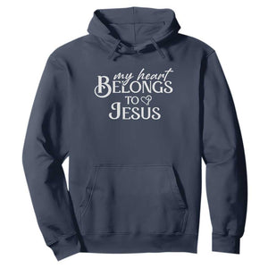 My Heart Belongs To Jesus Hoodie Christian Religious God Valentine's Day TS11 Navy Print Your Wear