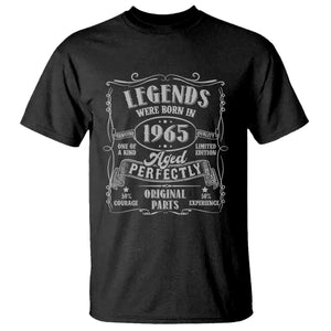 Funny Birthday Legends Were Born In 1965 T Shirt Vintage BDay Father's Day TS11 Black Print Your Wear