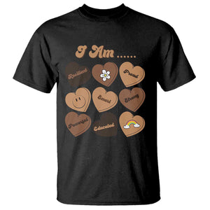 African American Proud Black History Month T Shirt Melanin Hearts TS11 Black Print Your Wear