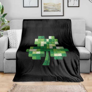 Funny St Patricks Day Shamrock Building Blocks Bricks Throw Blanket TS11 Print Your Wear