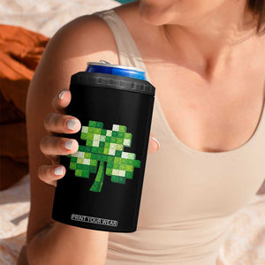 Funny St Patricks Day Shamrock Building Blocks Bricks 4 in 1 Can Cooler Tumbler TS11 Print Your Wear