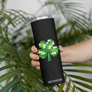 Funny St Patricks Day Shamrock Building Blocks Bricks Skinny Tumbler TS11 Print Your Wear