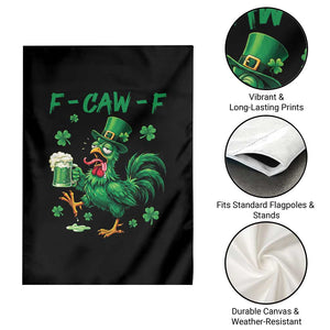 Funny F Caw F Chicken St Patricks Day Garden Flag Irish Beer Drinking Shamrock Print TS11 Print Your Wear