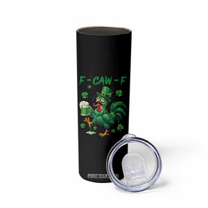 Funny F Caw F Chicken St Patricks Day Skinny Tumbler Irish Beer Drinking Shamrock Print TS11 Print Your Wear