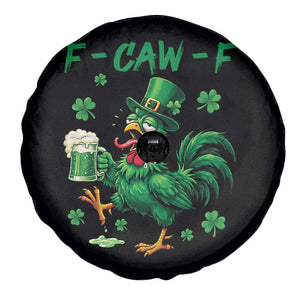 Funny F Caw F Chicken St Patricks Day Spare Tire Cover Irish Beer Drinking Shamrock Print TS11 Print Your Wear