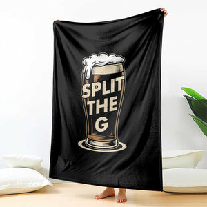 Funny Irish Beer Slit The G Throw Blanket Stout Beer Drinking Lover TS11 Print Your Wear