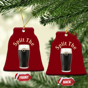 Funny Irish Beer Split The G Ceramic Ornament St Patricks Day Stout Beer Drinking Day TS11 Print Your Wear